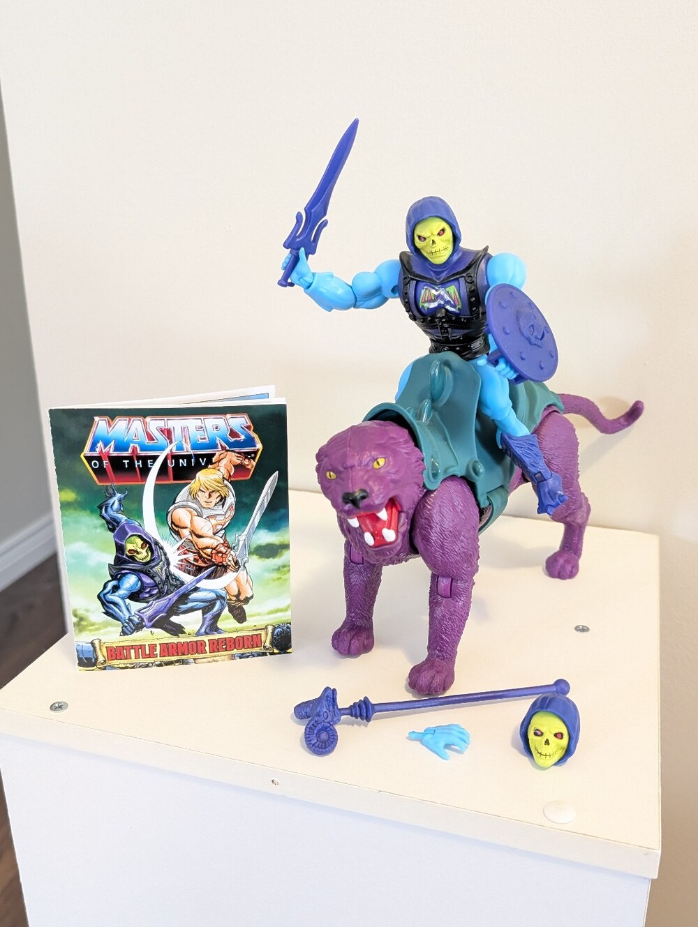 Masters of the Universe Skeletor on Panthor, Battle Armor Reborn, 2020